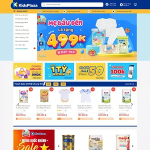 Theme wordpress đồ em bé kid plaza